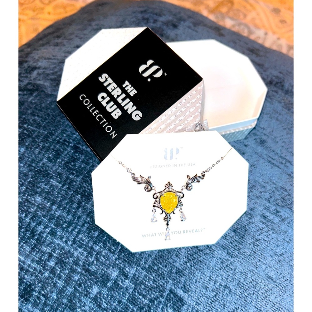 Bomb Party The Sterling Club Canary Ice Crystal Necklace